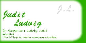 judit ludvig business card
